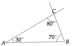 somme des angles d'un triangle