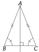 Propriétés du triangle isocèle