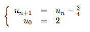 étude d'une suite numérique