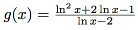 dérivée d'une fonction logarithme à quotient