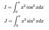 Calculs d'intégrales trigonométriques