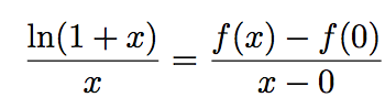 taux d'accroissement et logarithme