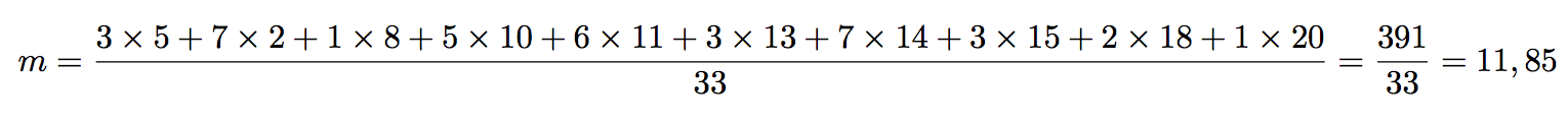 calcul de moyenne