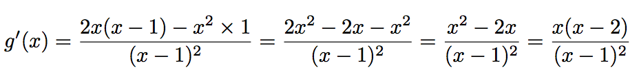 calcul d'une dérivée