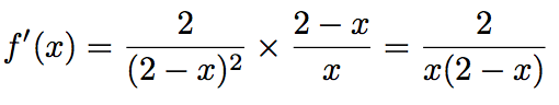 dérivée d'une fonction logarithme