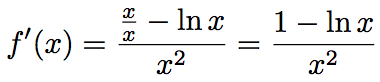 dérivée d'une fonction logarithme