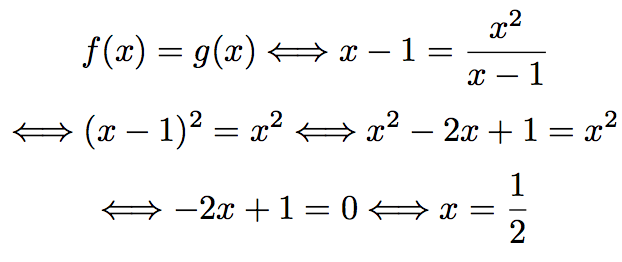 equation à résoudre