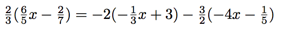 exercices sur les équations