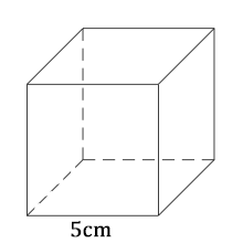 calcul du volume d'un cube
