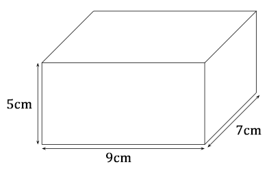 exercice de calcul de volume d'un parallelepipede rectangle
