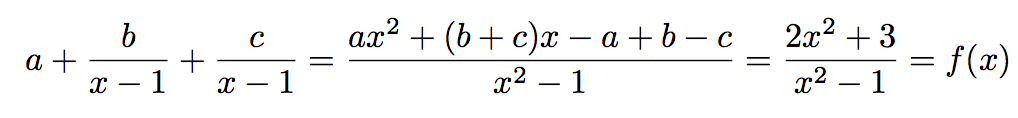 calcul de fonction