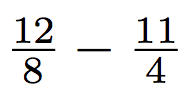 soustraction de fraction