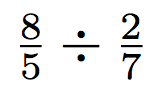 division de fraction
