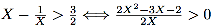 inéquation avec des logarithmes