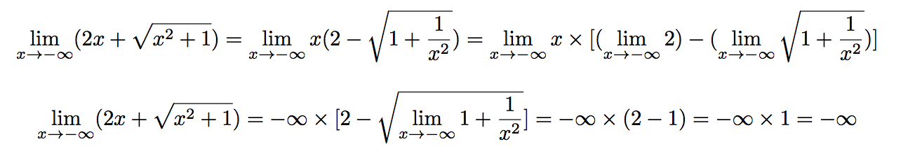 calculs de limites