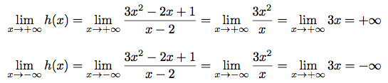 calculs de limite de fonctions