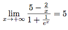 limite de fonction avec des exponentielles