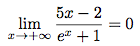 limite de fonction et exponentielle