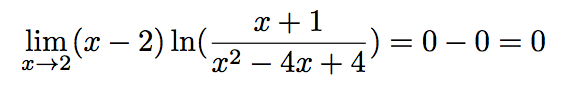 limite d'un logarithme