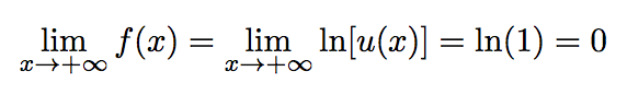 limte d'une fonction avec un logarithme