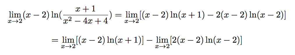 limite d'une fonction logarithme