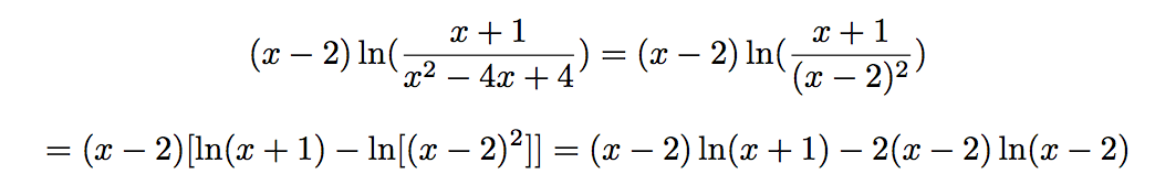 forme d'un logarithme