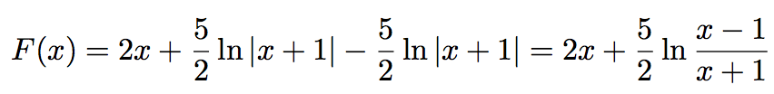 calcul d'une primitive