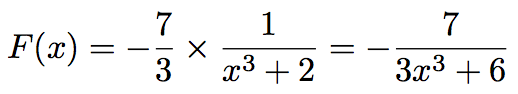 calcul de primitive