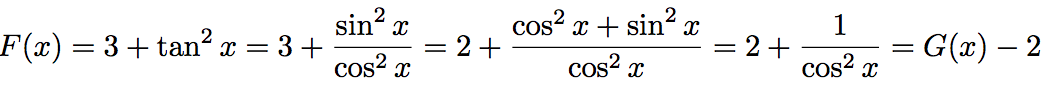 calculs de primitive