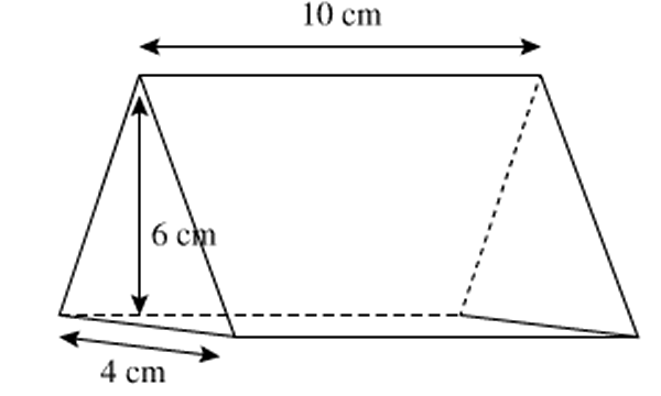 calcul du volume d'un prisme droit