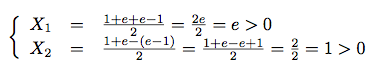 solutions d'une équation avec des exponentielles