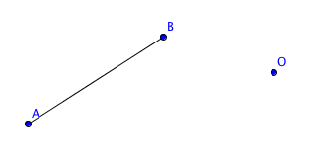 symétrique centrale d'un segment