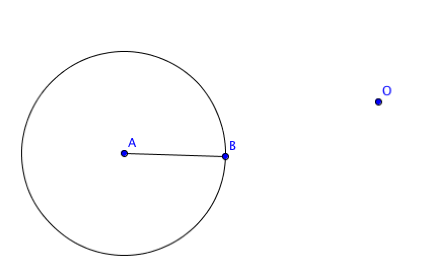 symétrique d'un cercle par rapport à un point
